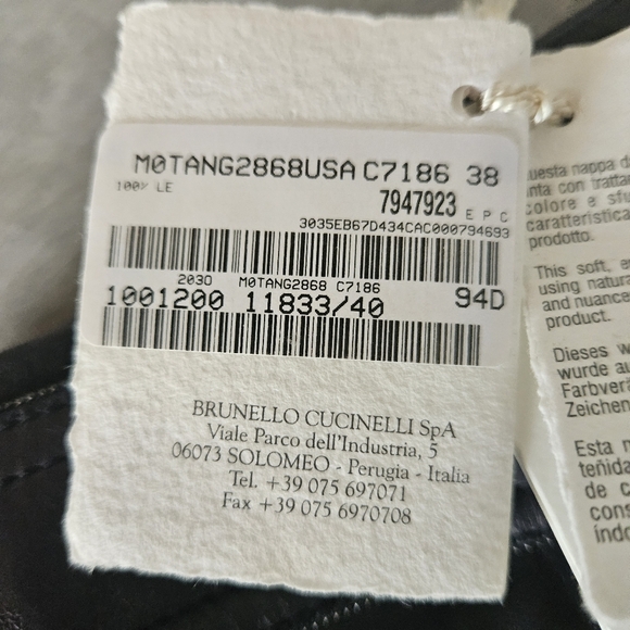 Brunello Cucinelli Black Napa Leather Mini Skirt Size US 2 IT 38 - Picture 6 of 9